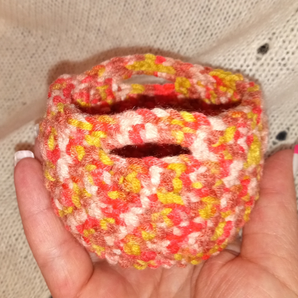 Colorful Mini Crochet Basket